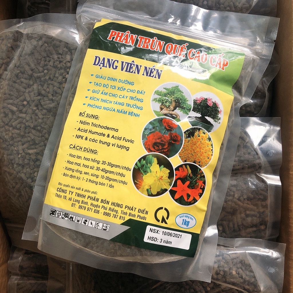 Phân trùng quế HAK tan chậm - bịch 1kg