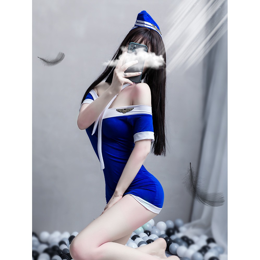 Set đồ ngủ Cosplay Tiếp Viên Hàng không TuTu Airline L375 | BigBuy360 - bigbuy360.vn