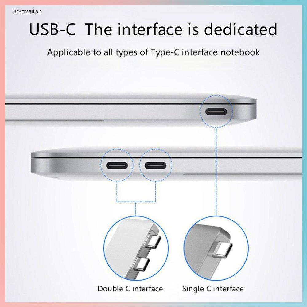 ✨chất lượng cao✨ USB 3.1 Type-C Hub To HDMI-compatible Adapter 4K Thunderbolt 3 USB C Hub with Hub 3.0 TF Reader Slot PD for MacBook Pro/Air