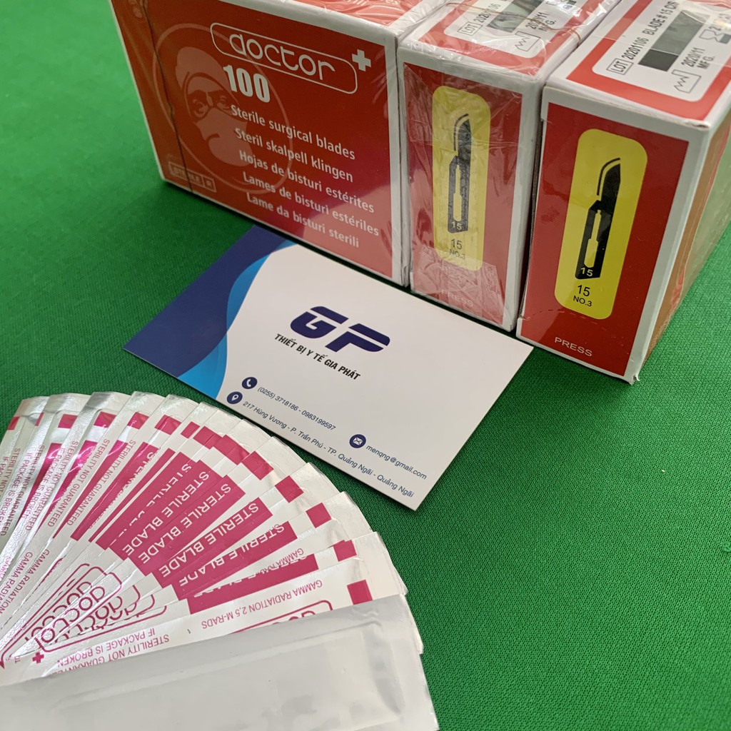 LƯỠI DAO DOCTOR SỐ 10, 15, 20 LƯỠI DAO MỔ PHẪU THUẬT DÙNG 1 LẦN