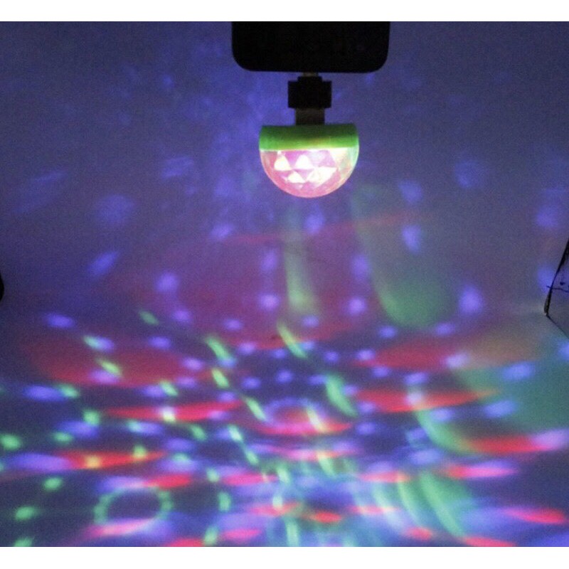 Đèn LED gắn Điện thoại di động USB sân khấu ánh sáng mini led pha lê