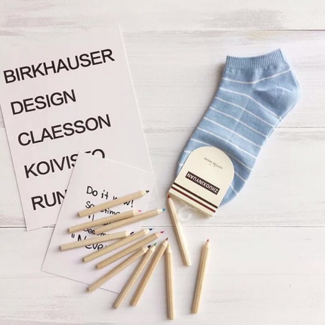 [ TẤT KẺ BASIC ] 5 Màu Đáng Yêu - Tất Unisex Co Dãn Thoải Mái - Dùng Được Cho Cả Nam Và Nữ - Không Xù - Siêu Mịn Màng !!