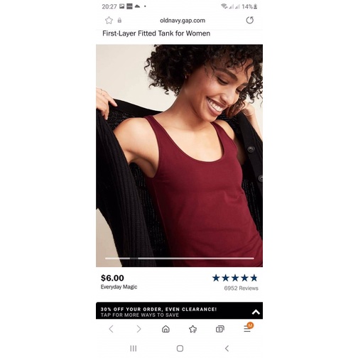 áo ba lỗ Oldnavy (45-72kg)