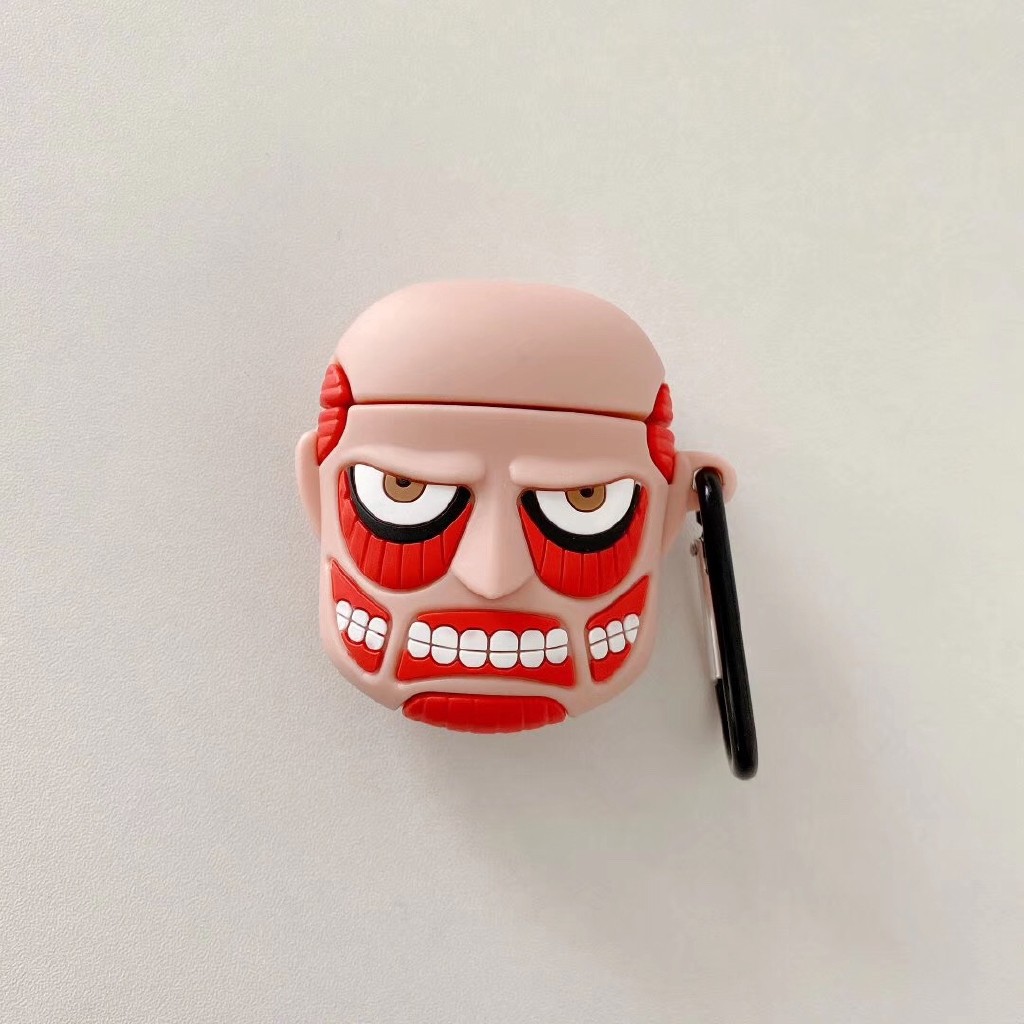 Vỏ Bảo Vệ Hộp Đựng Tai Nghe Hình Attack On Titan Cho Airpods 1 / 2 Ốp