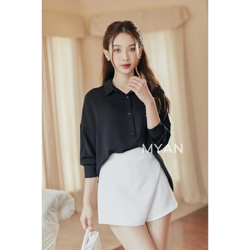 Áo sơ mi tơ lụa Myan