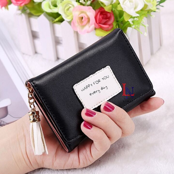 FreeShip Ví Nữ Mini Happy For You, Ví Ngắn Dễ Thương, Xinh Xắn 102 | BigBuy360 - bigbuy360.vn