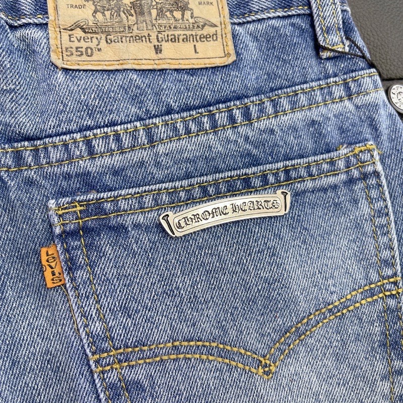 Quần Jeans Chrom Heart ống suông, Quần jeans CH Sơn Tùng