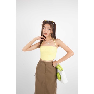 Áo croptop vạt bầu | Bona Croptop | Secodee