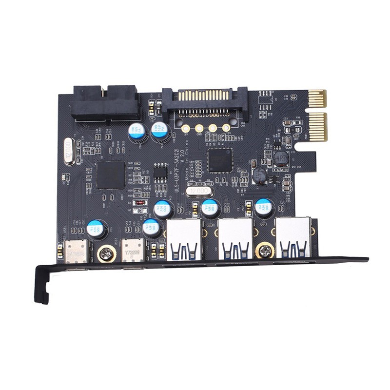 Card Mở Rộng Pci-E 5 Cổng Sang Usb 3.0 + Type C Thẻ | BigBuy360 - bigbuy360.vn