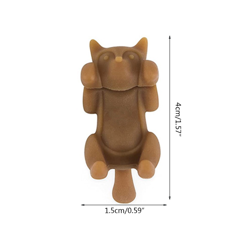 Aoto Bộ 6 Ly Uống Rượu Bằng Silicone Hình Mèo Nằm