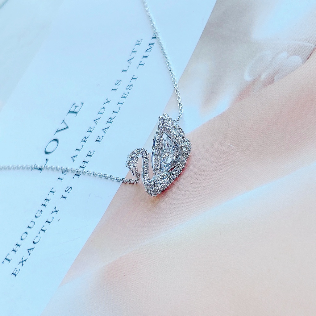 Dây chuyền Thiên Nga-Đá Nhảy Trắng