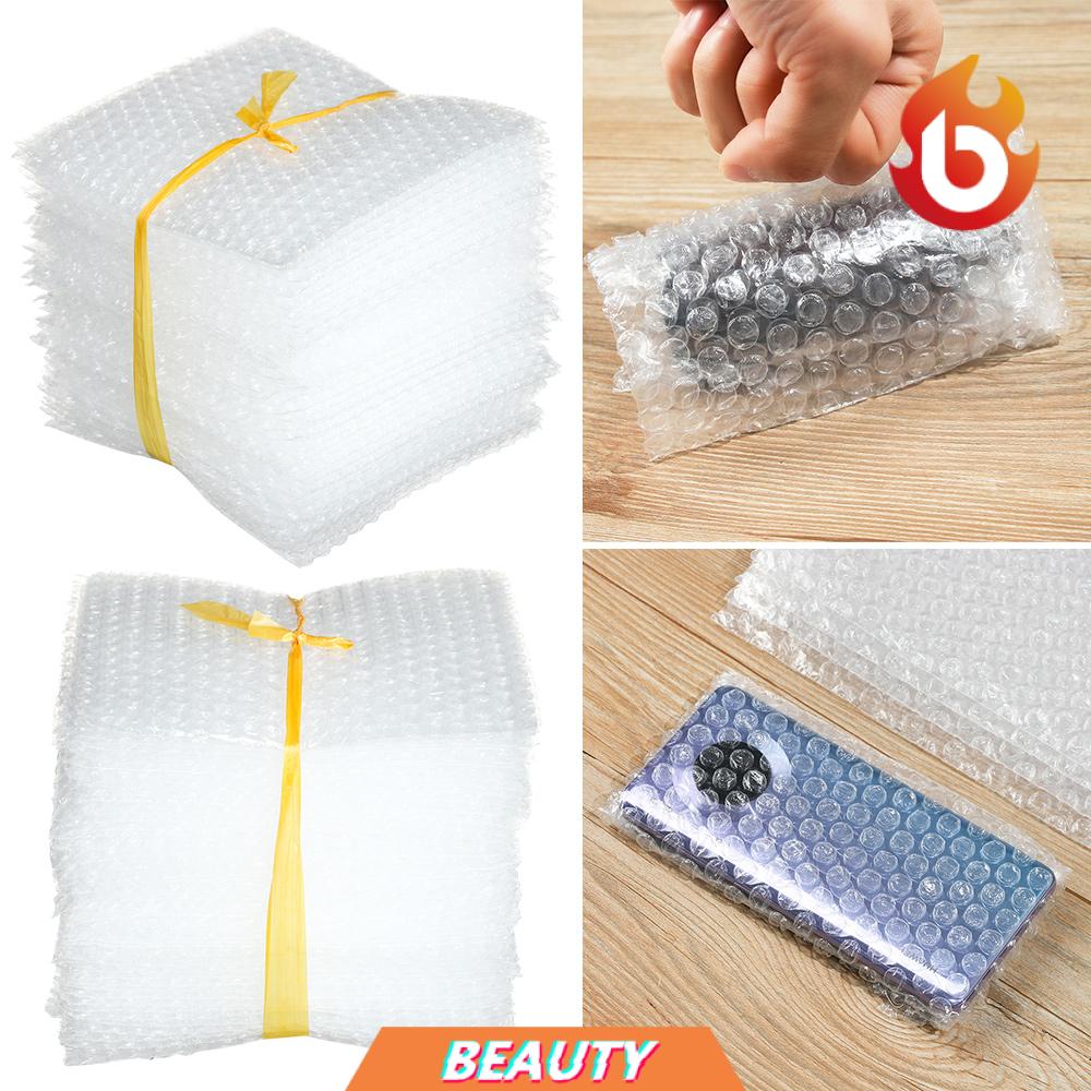 Bộ 50 túi màng bong bóng xốp PE trong suốt trắng đóng gói bảo vệ đồ dùng chống sốc có 6 kích cỡ