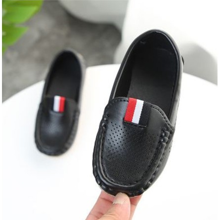 Giày lười trẻ em Moca Da PU mềm phong cách