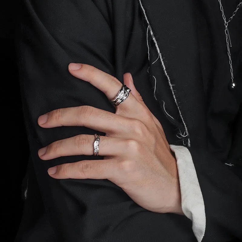 Nhẫn hở kiểu dáng độc đáo phong cách Hàn Quốc retro 19A1487 dễ phối đồ