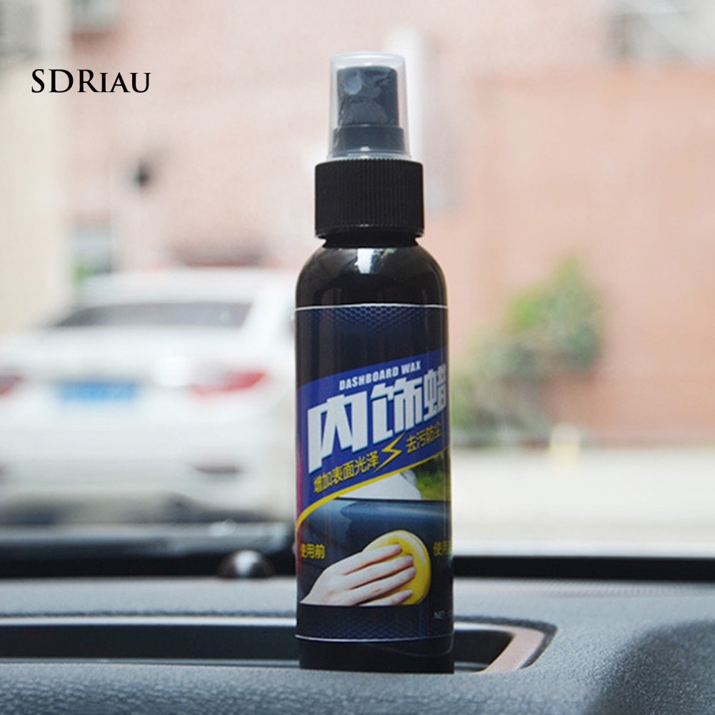 【Ready Stock】50ML Car Vehicle Wax Interior Restorer Dashboard Seat Glossing Maintenance Tool
