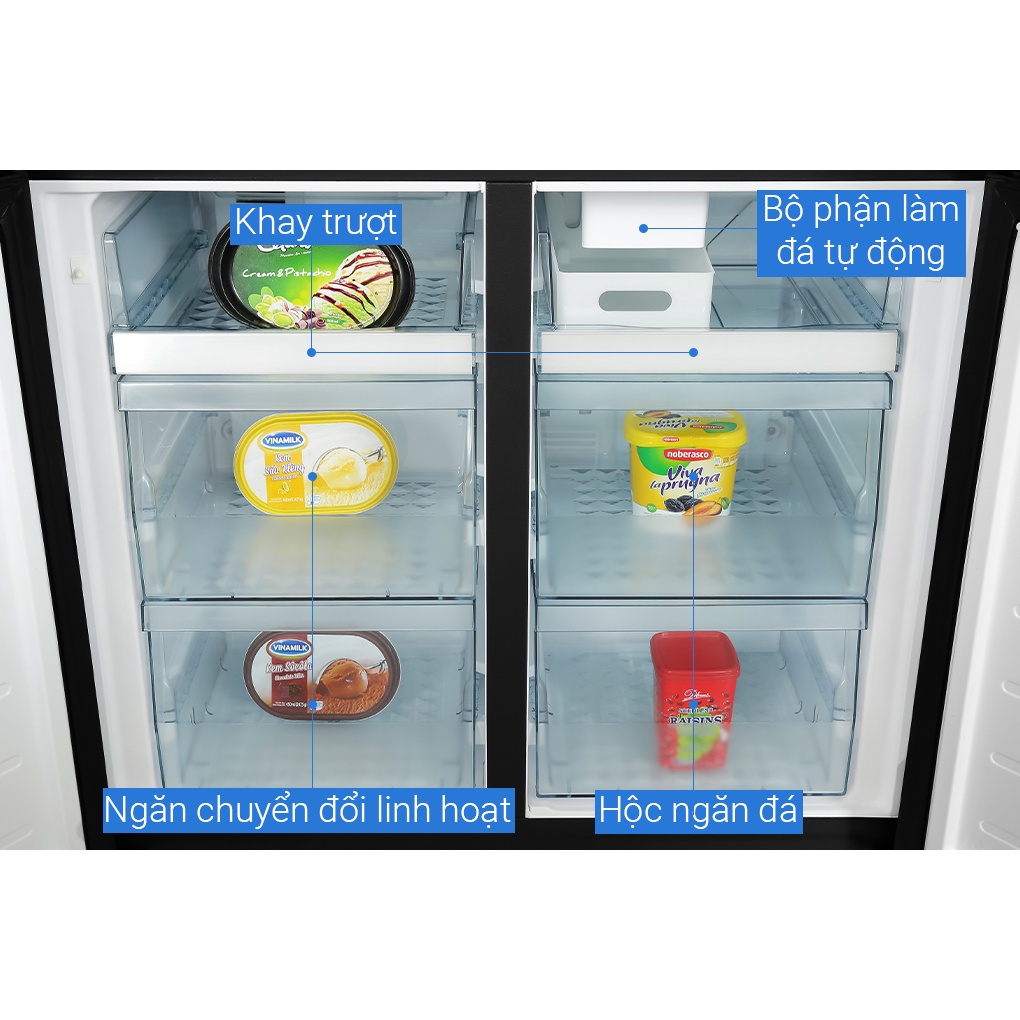 Tủ lạnh Hitachi Inverter 569 lít R-WB640PGV1 GCK