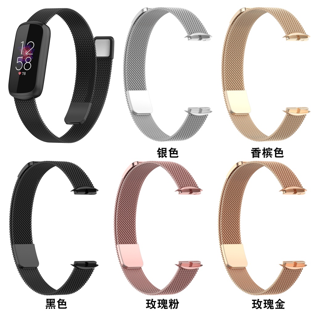 Dây đeo inox Milanese cho đồng hồ thông minh Fitbit Luxe