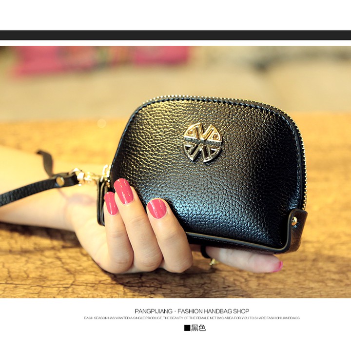 🍀 Ví mini 1 ngăn đính logo siêu xinh siêu cá tính kèm dây đeo tay - VX21 | BigBuy360 - bigbuy360.vn