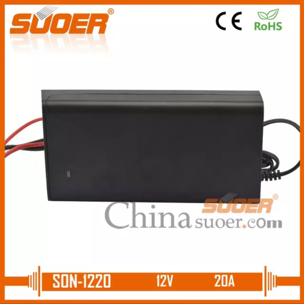 [Mã 44ELSALE2 giảm 7% đơn 300K] Sạc ắc quy tự động 12V 20A - SUOER - SON-1220