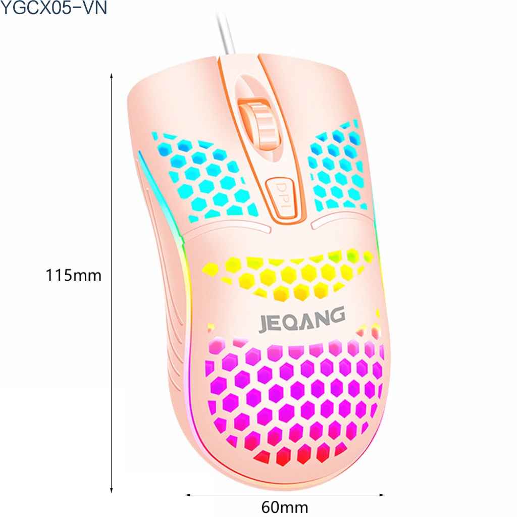 Chuột Chơi Game Jeqang G-102 Siêu Nhẹ Có Dây Và Đèn Led | BigBuy360 - bigbuy360.vn