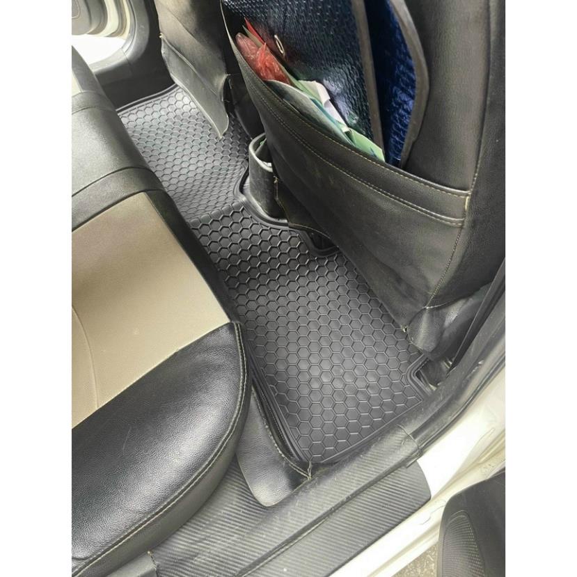 HÀNG CAO CẤP|Thảm Lót Sàn Cao Su Cho Xe  Hyundai Grand I10 2014 đến 2021 cao cấp,thảm đúc nguyên khối dày dặn,không mùi