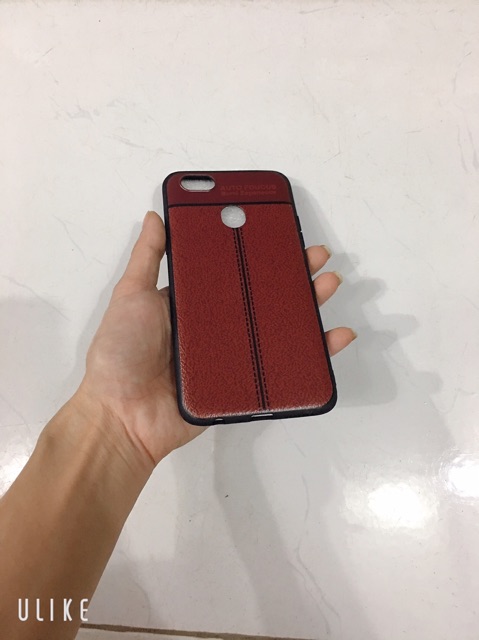 Ốp lưng da oppo F5 mầu nâu