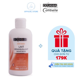 Sữa rửa mặt tẩy trang nhẹ Dollania làm sạch và dịu nhẹ cho da bổ sung vitamin E và Pro Vitamin B5 250ml