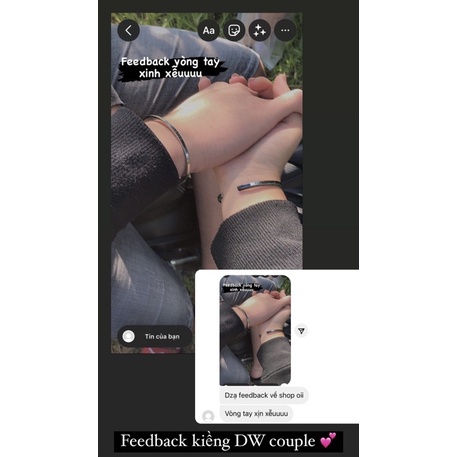 Vòng Tay Cuff Thép TiTan Chống Gỉ,Kiềng DW Nam Nữ Dạng Cuff Phù Hợp Mang Đôi Couple