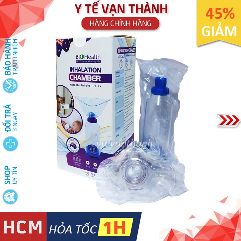 ✅ Buồng Đệm, Buồng Hít Hen Suyễn (Babyhaler)- Biohealth (Úc) -VT0317