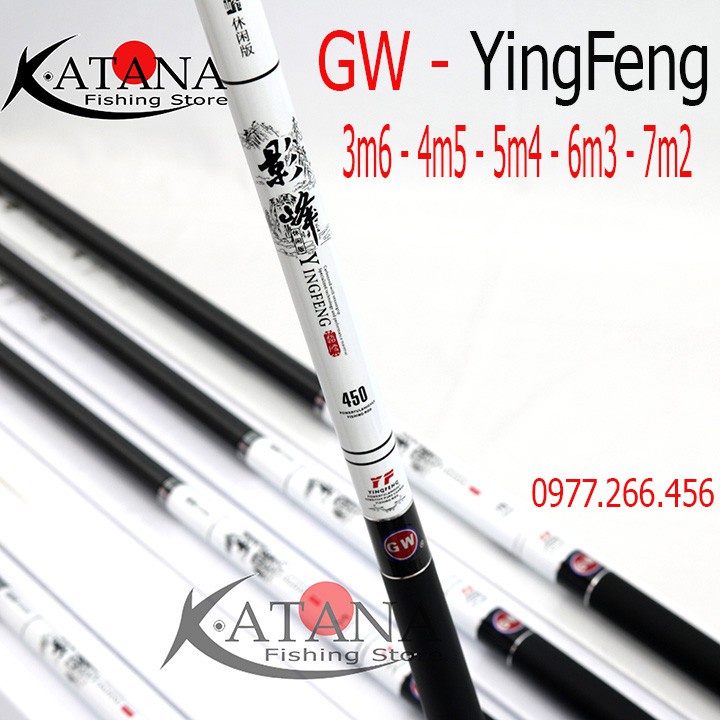 ▪Cần Câu Tay GW YingFeng Chính Hãng - Siêu Nhẹ Khỏe 3m6 4m5 5m4 6m3 7m2