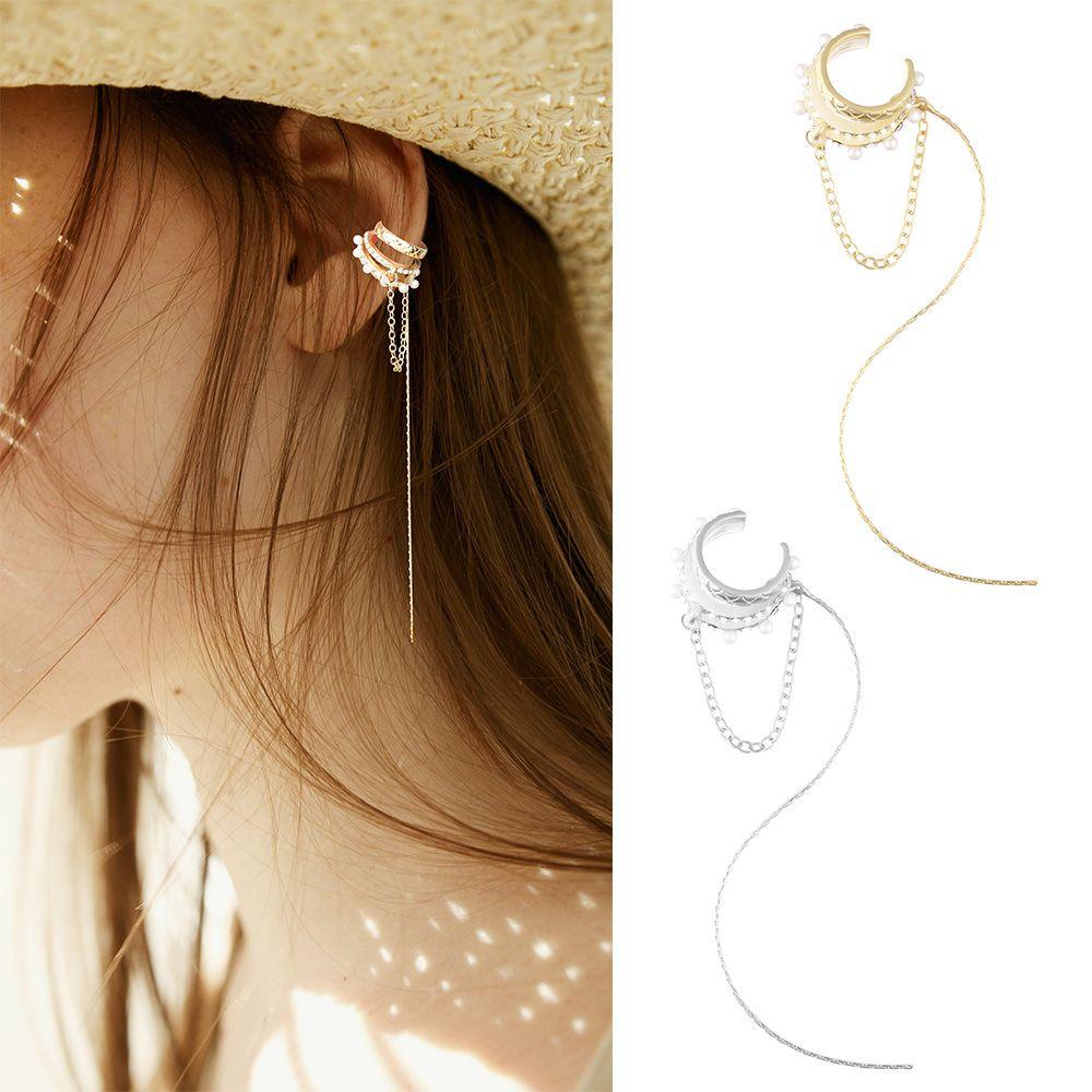 Khuyên Tai Dạng Chuỗi Dài Nhiều Lớp Thời Trang Cho Nữ
