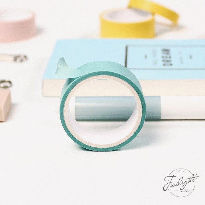 Set 12 cuộn Washi tape mầu Pastel - Macaron Twilight masking tape