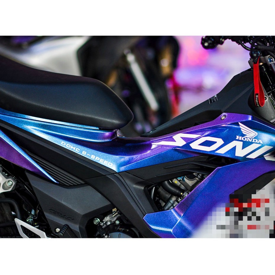 TEM TRÙM SONIC chuyển màu tím xanh