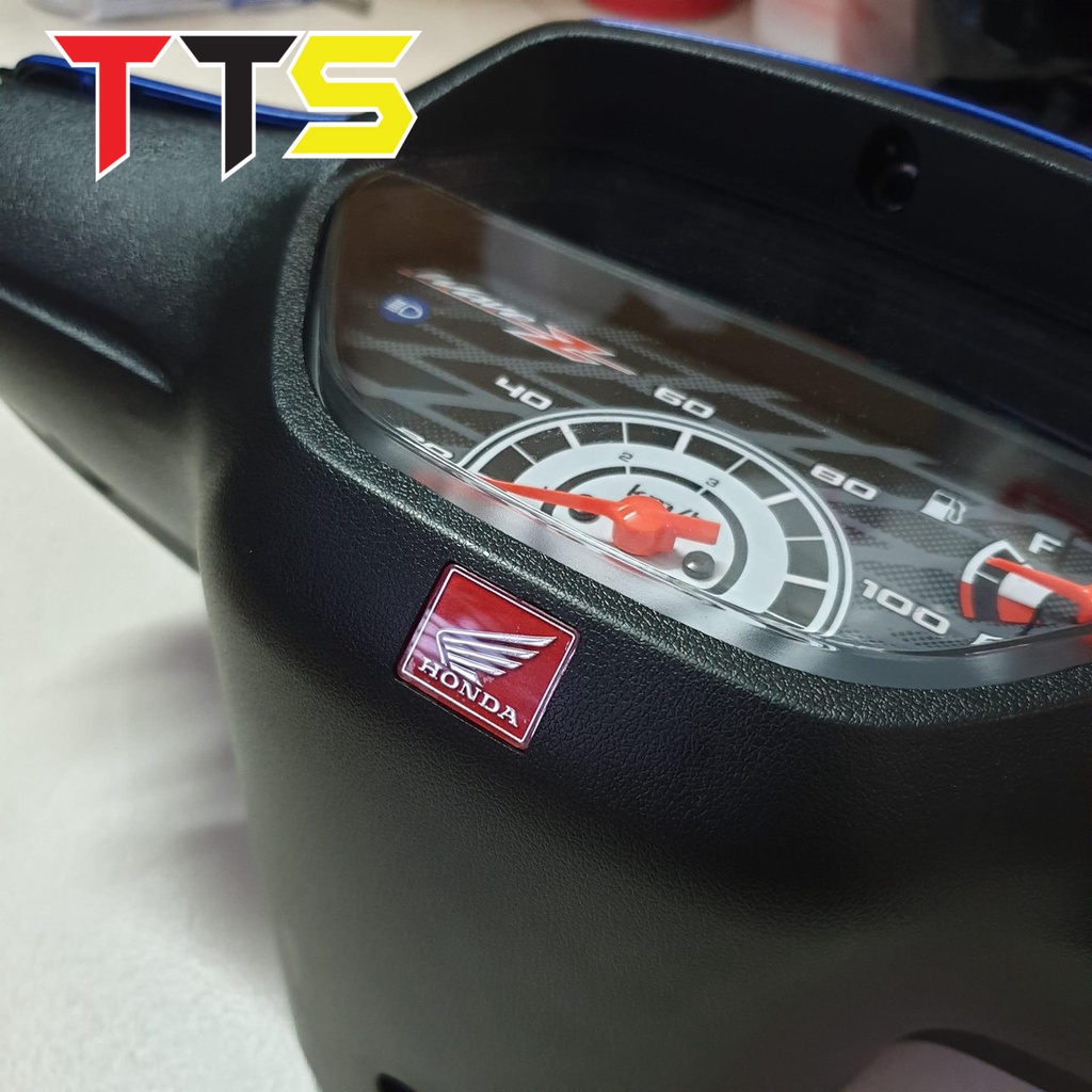 Tem logo honda cánh chim hàng zin mod lên màu đỏ dán bợ đồng hồ, bảng số