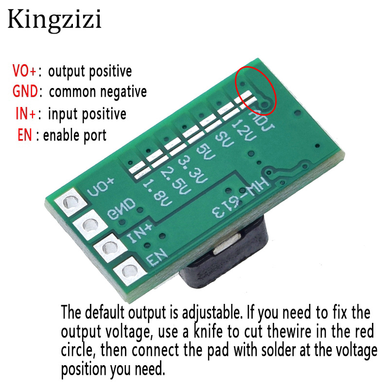 Mô đun điều chỉnh điện áp Mini DC-DC 12-24V sang 5V 3A 1.8V 2.5V 3.3V 5V 9V 12V