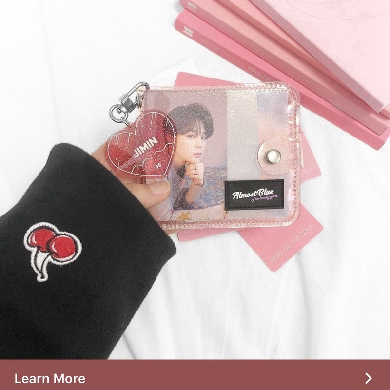 Ví đựng thẻ phong cách Hàn Quốc bằng nhựa PVC trong suốt nhiều màu | BigBuy360 - bigbuy360.vn