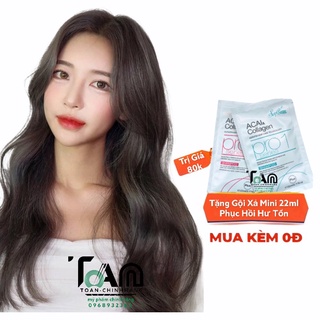 Combo Nhuộm Tóc Màu Nâu Đen  + Oxy
