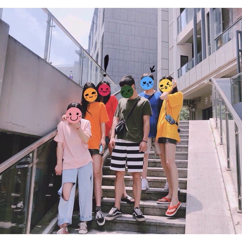 (HÀNG CÓ SẴN) ÁO PHÔNG NELLY NAM NỮ MÀU TRƠN ĐỦ SIZE | BigBuy360 - bigbuy360.vn