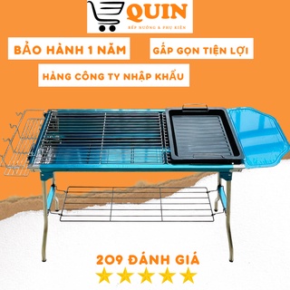 Bếp nướng than inox, bếp nướng inox gấp gọn -
