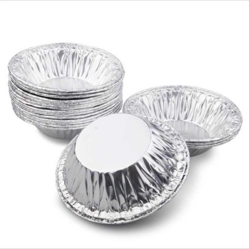 Set 50 khuôn giấy bạc mỏng nướng hàu, bánh tart nồi chiên không dầu
