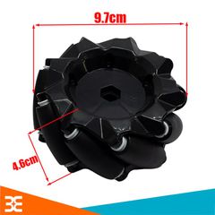 Bánh Xe Mecanum Omni Xe Thông Minh, Bánh xe Đa Hướng 97mm