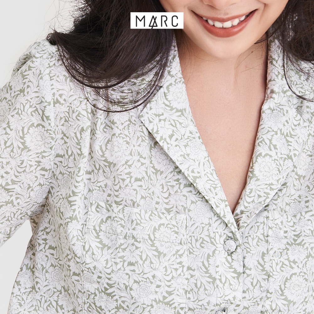 Áo sơ mi nữ MARC FASHION cổ danton 2 túi