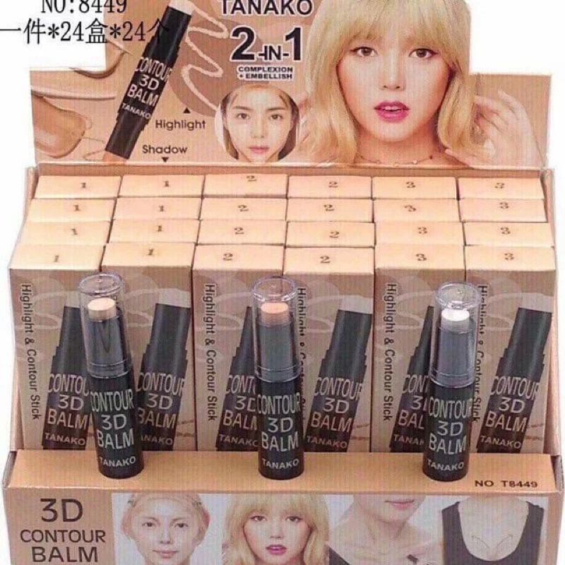 Tạo khối highlight che khuyết điểm 2 đầu 3D TANAKO | BigBuy360 - bigbuy360.vn