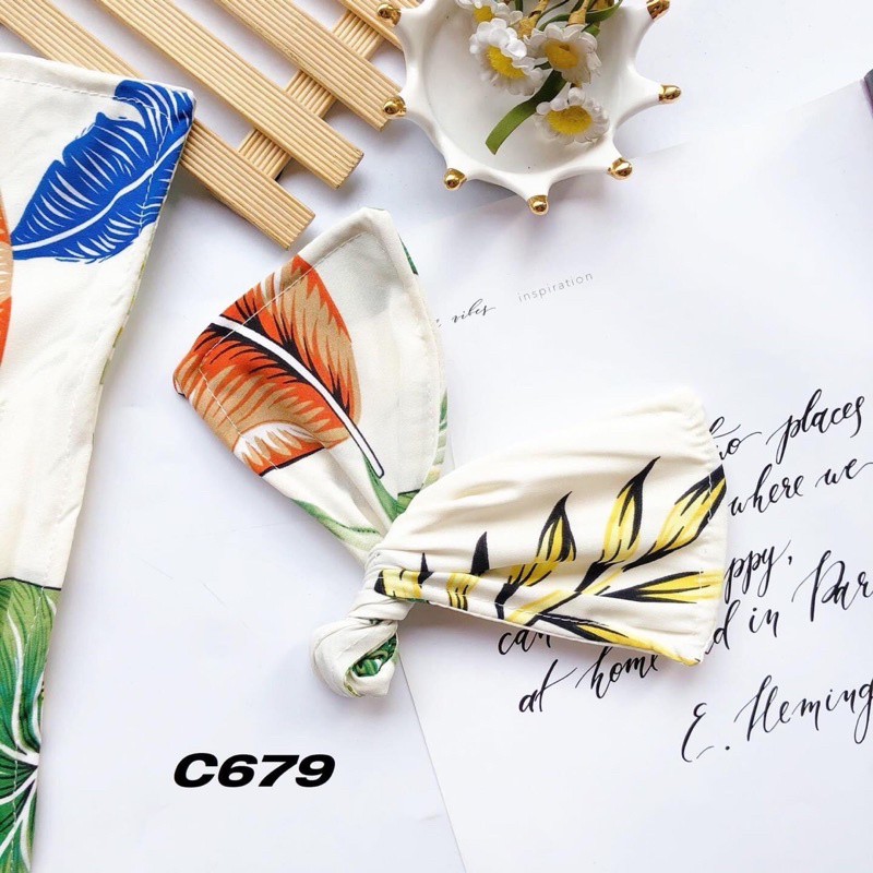 Buộc tóc xoắn nơ nữ