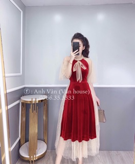 Áo dài đỏ cách điệu cho trinh võ