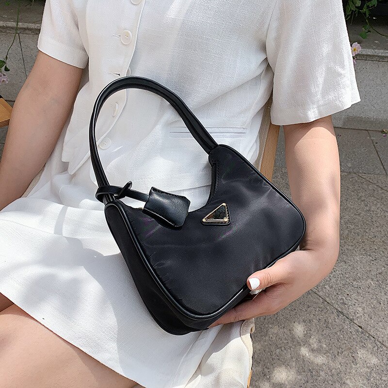 Túi Đeo JASMIN NOIR Chéo Vải Oxford Cỡ Nhỏ Phong Cách Retro Đơn Giản Cho Nữ