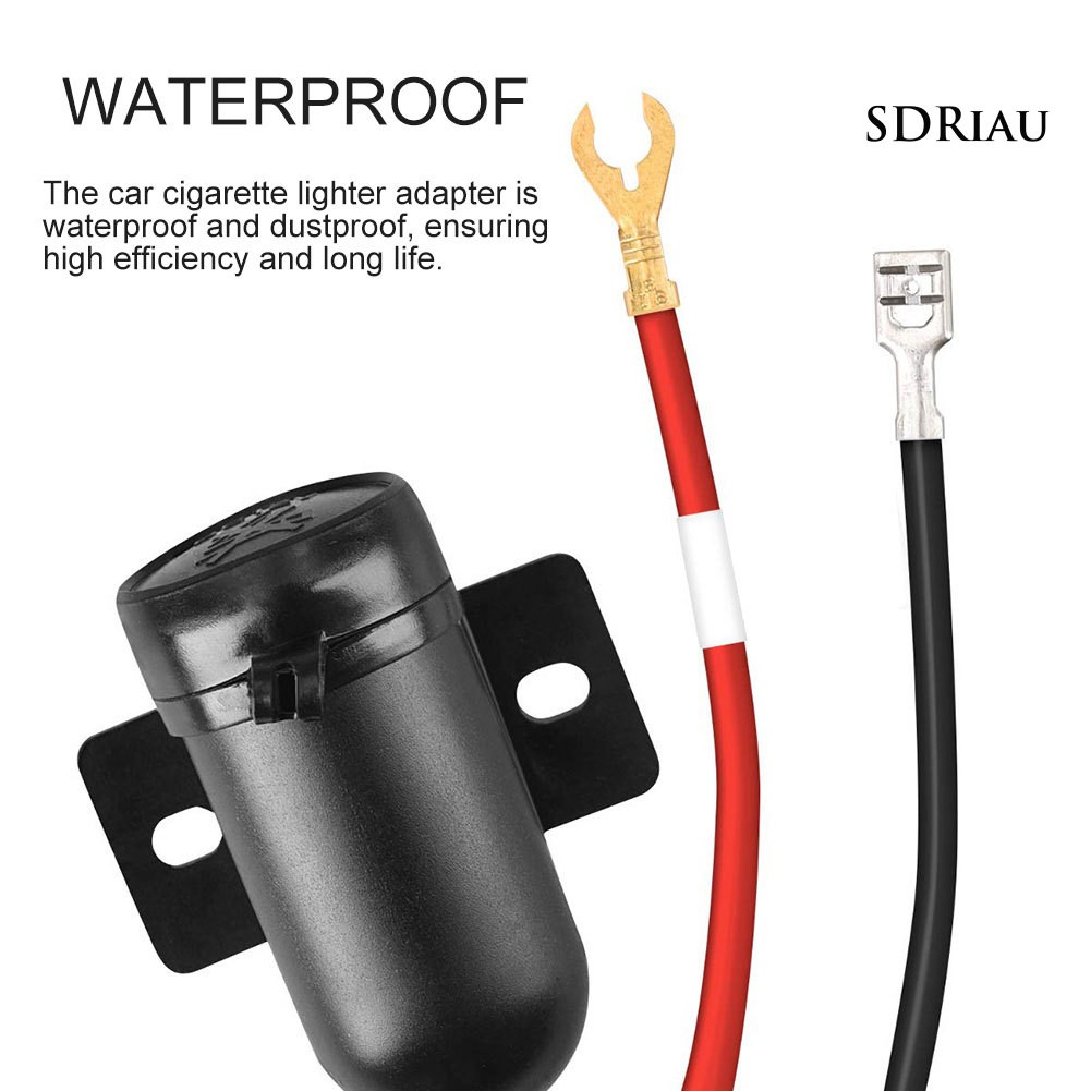 Tẩu sạc 12v chống nước chống cháy thay thế cho xe hơi / xe máy / tàu thủy tiện lợi