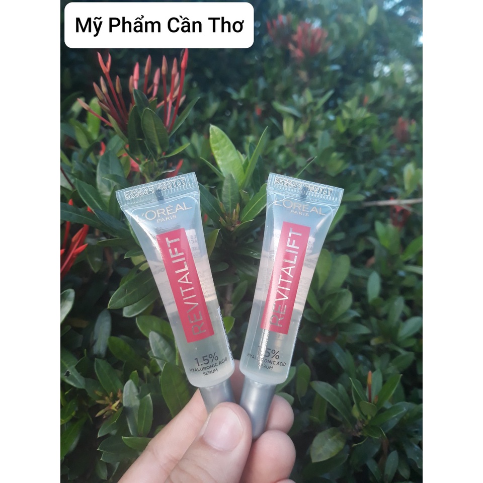 (Minisize) Serum siêu cấp ẩm sáng da Loreal (L'Oreal) Paris pure Hyaluronic Acid 1.5% 7.5ml