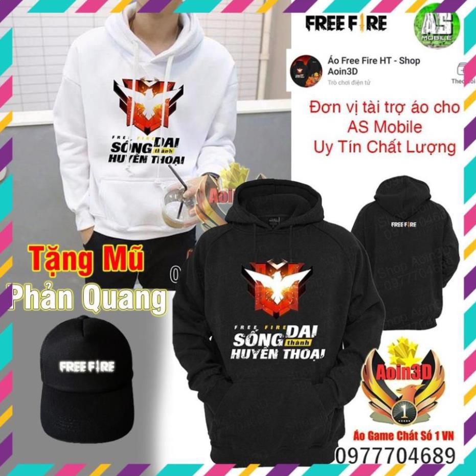 SALE SỐC- Áo Free Fire Rank Huyền Thoại - Áo Hoodie Shop Aoin3D  / sp bán chạy