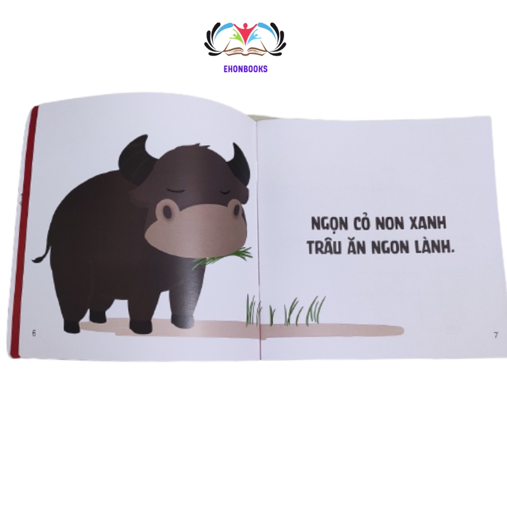 Sách Ehon cho bé 0 - 3 tuổi - Ehon nhật bản Bạn Ăn Gì Vậy wabooks